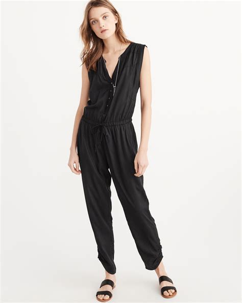 abercrombie sweatpants|abercrombie black jumpsuit.